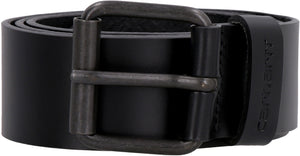 Leather belt with buckle-1